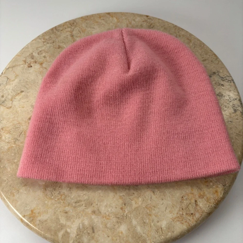 Vintage Kids‎ Pink Panther Beanie Hat Acrylic One Size Fits All Pink Y2K